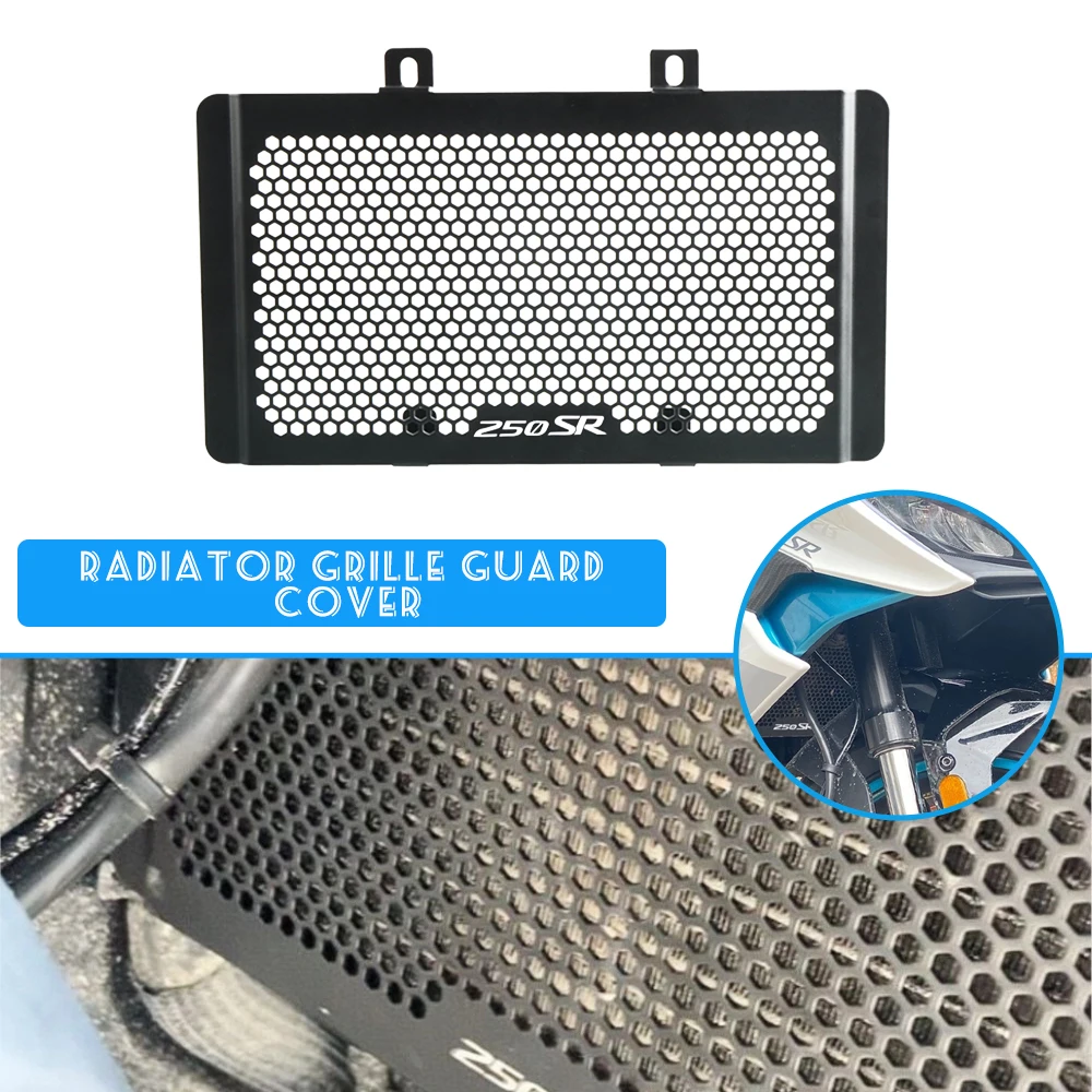 

For CFMOTO 250SR Motorcycle Aluminum Radiator Grille Guard Cover Protector 250 SR 2020 2021 Accessories