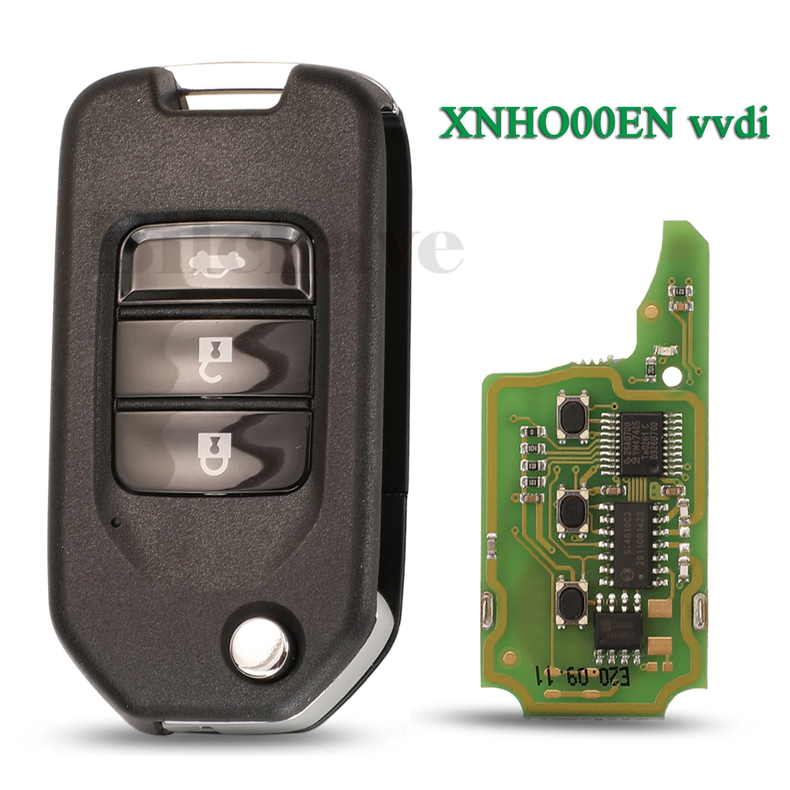 

jingyuqin 3 Buttons XNHO00EN Wireless Universal Remote Car Key For Xhorse VVDI For Honda Flip Control Fob Key