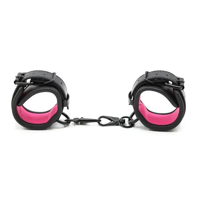 Esposas de cuero ajustables para mujer y parejas, Juguetes sexuales Sexy, hebilla colgante, enlace Bdsm, ataduras de Bondage, accesorios exóticos