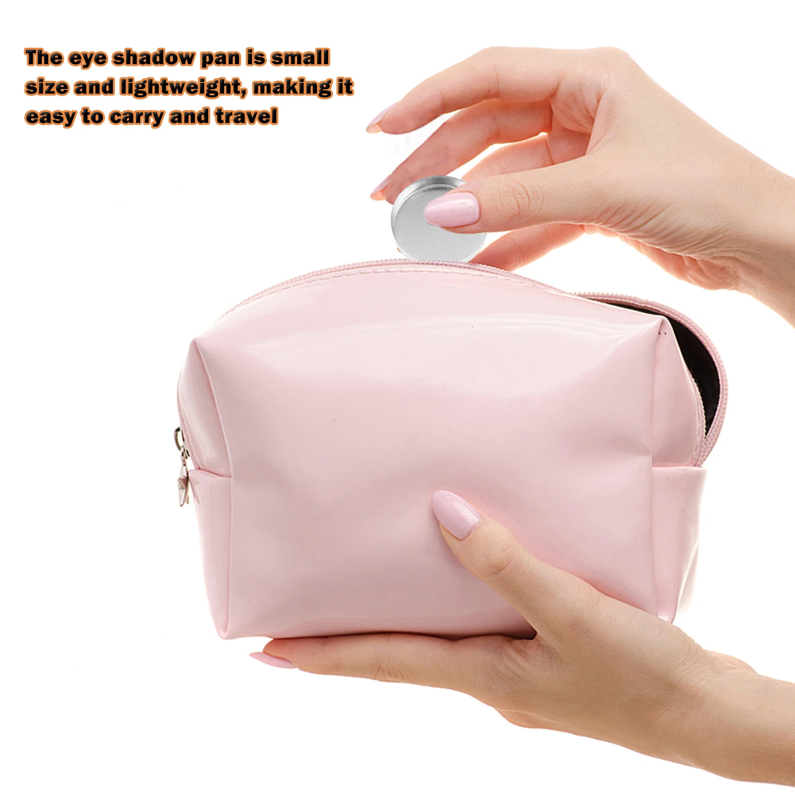 

10Pcs Small Eyeshadow Pan Empty Makeup Tray Portable Case Reusable Holder for Travel Small Eyeshadow Pan Makeup Tray Empty