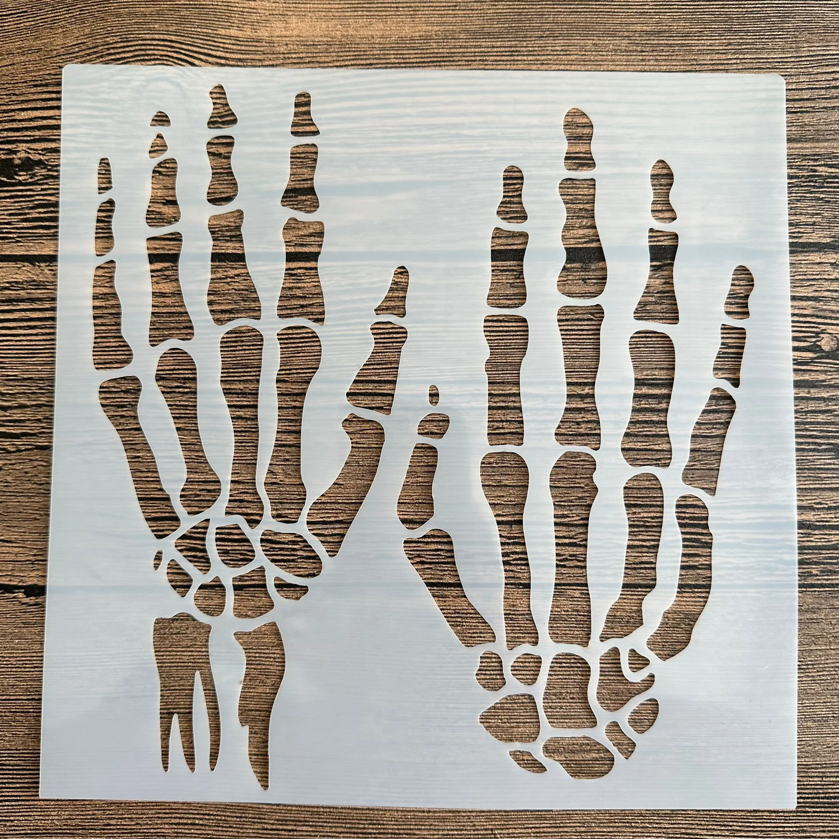 20*20 cm DIY Hand botten mal voor schilderen stencils gestempeld fotoalbum reliëf papieren kaart op hout, stof, muur