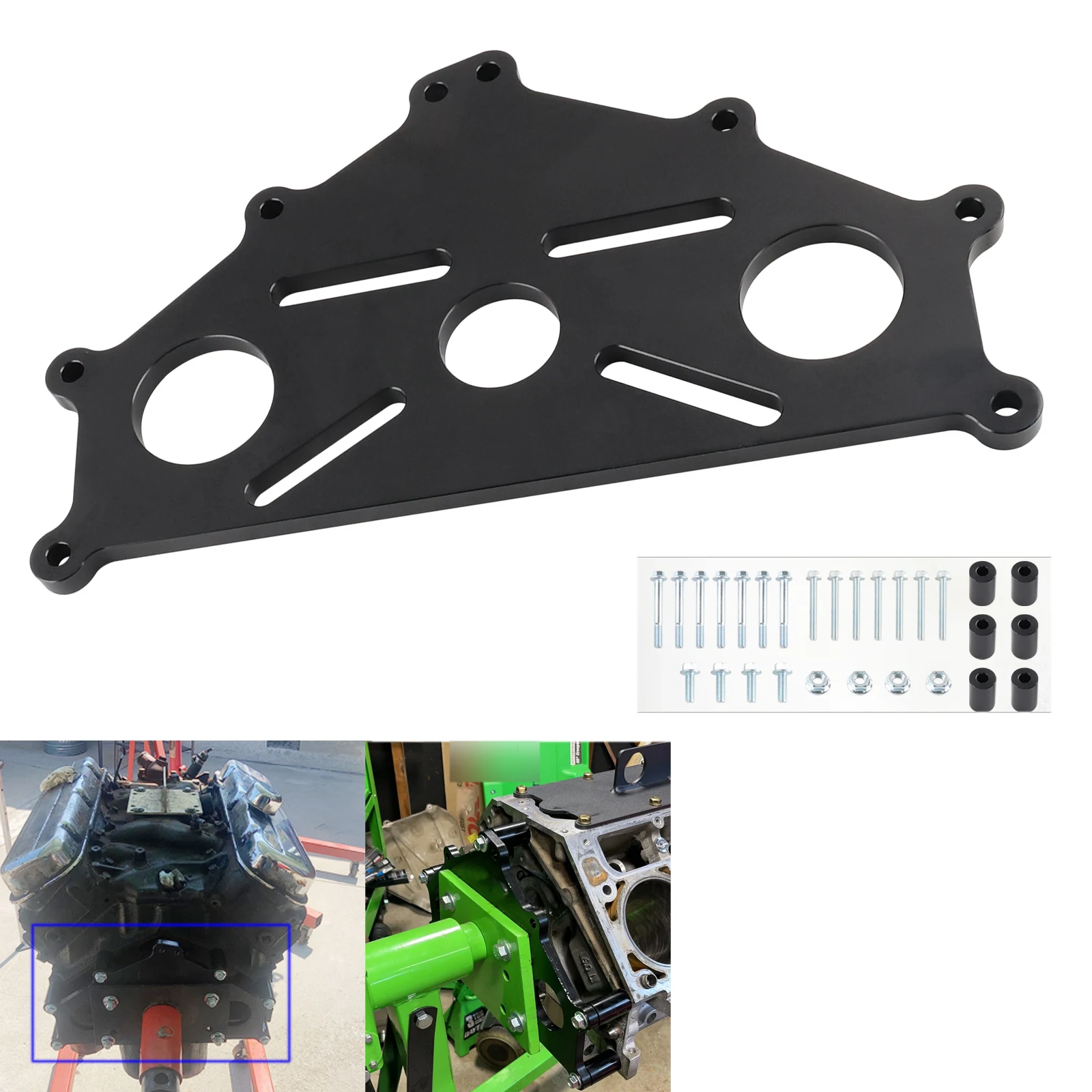 LSX Rebuilding Engine Safe Stand Adapter Plate Chevy LS1 Duramax BBC SBC LS Heavy Duty Support