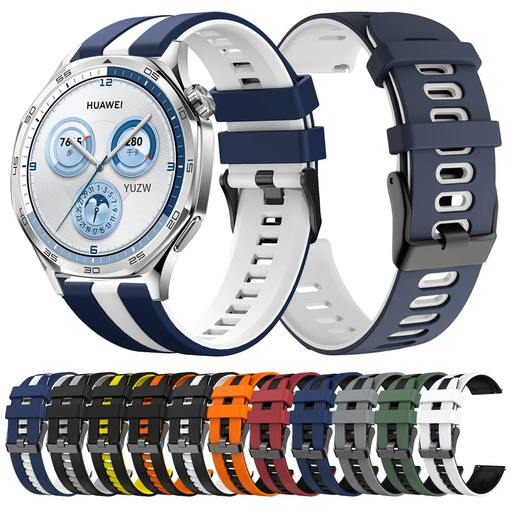 22 20mm Silicone Strap For HUAWEI WATCH GT 5 Pro 46mm Band GT5 GT 4 3 2 42mm HONOR Magic Watch Replacement Soft Bracelet Correa