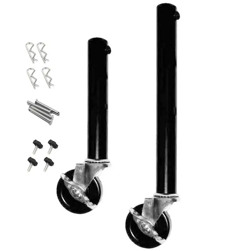 Extensores de patas de mesa ajustables, elevadores de altura de mesa con ruedas, 4 piezas, soportes para extensiones de mesa