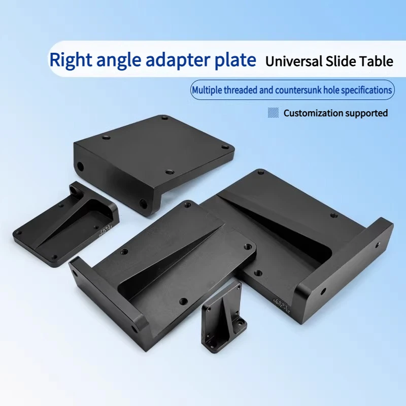 90° Slide Bracket Adapter for Z-axis Translation Stage — Right-angle Base Connecting Plate for Optical Experiment Mobility