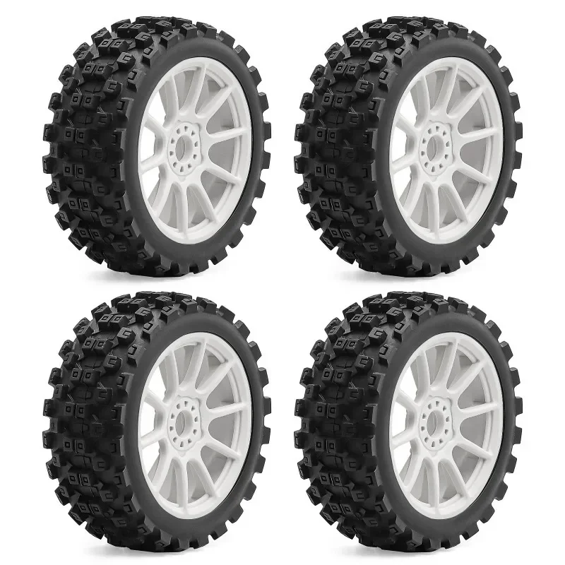

115mm Wheel Rim and Tires RC Tyre 17mm Hex for RC Car Parts Off Road Buggy 1/8 ARRMA TYPHON KYOSHO HSP Upgrade Parts