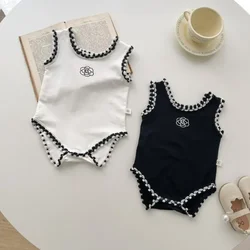 Summer Newborn Baby Girl Clothes Cute Flower Suspenders Rompers Toddler Girls Kawaii Jumpsuit Baby Onesie Bodysuit 0-3y