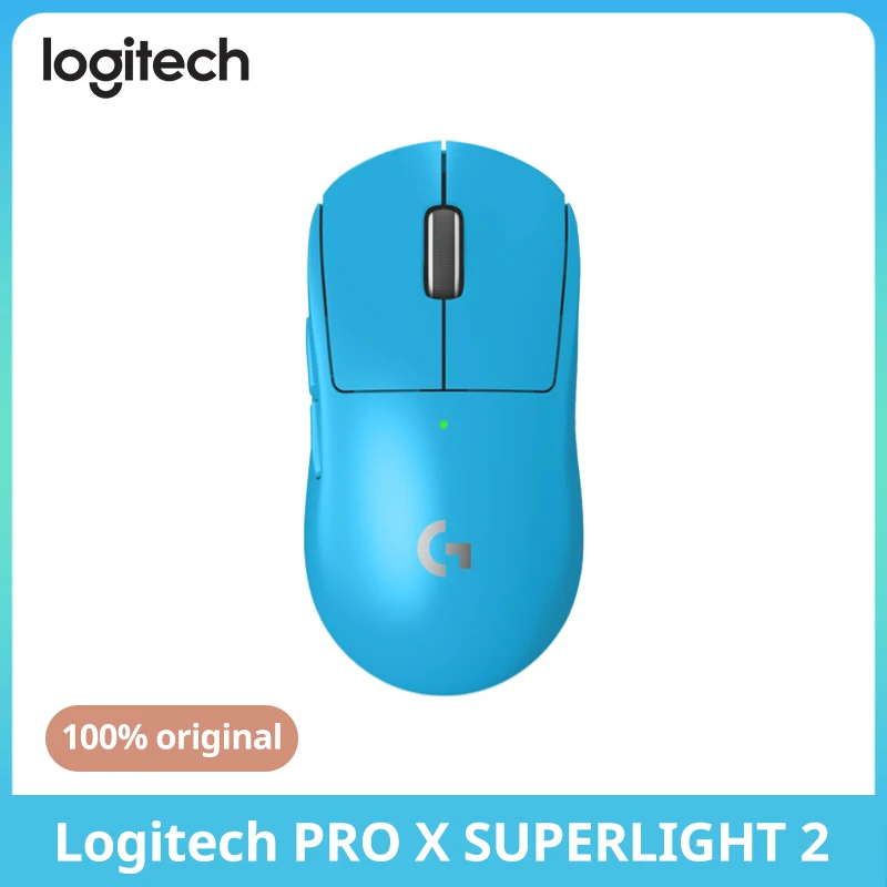 Mouse Gamer Sem Fio Logitech G PRO X SUPERLIGHT 2 Azul, 44.000 DPI, 888 IPS, 5 Botões Programáveis