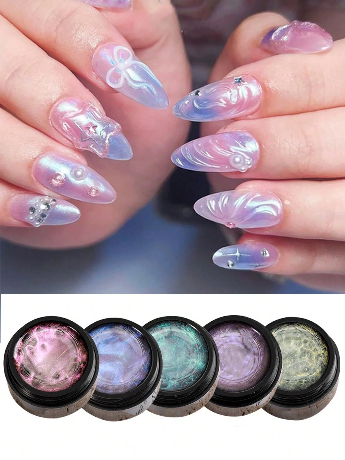 5ML UV/LED Nail Tips  Gel For False Nails UV Strong Ahesive Solid Tube Nail Tip  Gel For Nail Extension Polish Manicure