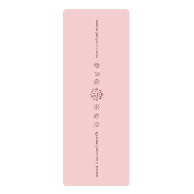 Lezyan New PU Natural Rubber Thickened Fitness Non-slip Home Wholesale Custom 7 Chakra Yoga Mat Workout Коврик Для Йоги Фитнеса