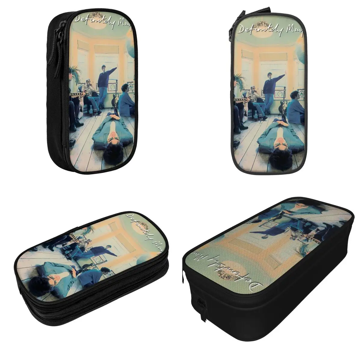 Definitely Maybe Artwork Rock Band Albums Pencil Cases O-Oasis Pencilcases Pen Box for Girl Boy Bag Students School Stationery