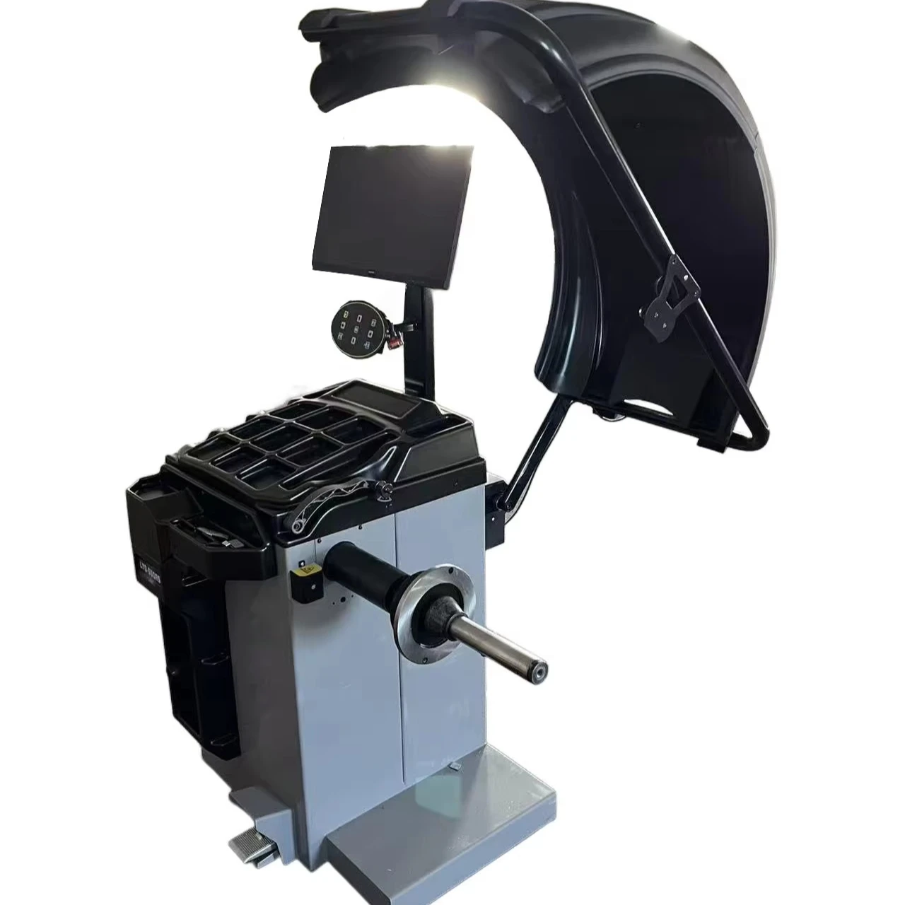 LCD Display Frequency Conversion Automatic Wheel Balancer Pneumatic Locking Shaft HIGH LIFT L-550AS Steel AC 220V