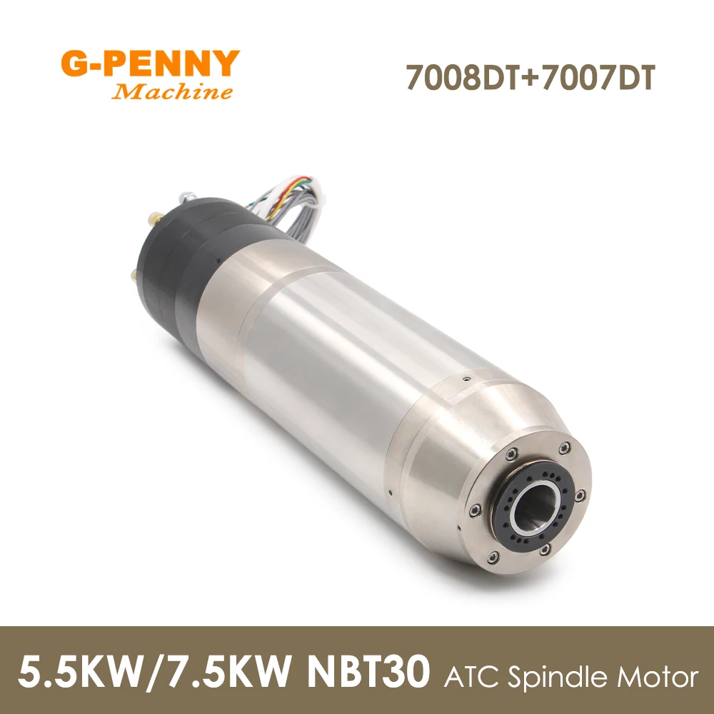 G-PENNY NBT30 5.5KW/7.5KW ATC Water Cooled Spindle Motor Automatic Tool Change 380v/220v Pneumatic With Seal, For Metal working