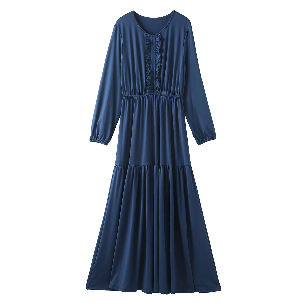 

Повседневное женское длинное платье с оборками, мусульманская Абая, плиссированная Джалабия, Дубай, кафтан, Ид, исламская одежда, Femme Musulmane, Vestidos, кафтан