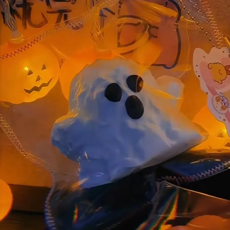 Halloween Squeeze Toys Silicone Ghost Squeeze Model Party Favor Ultra-Soft Pinching Toys,Stress-relieving Toys for Teens Adult