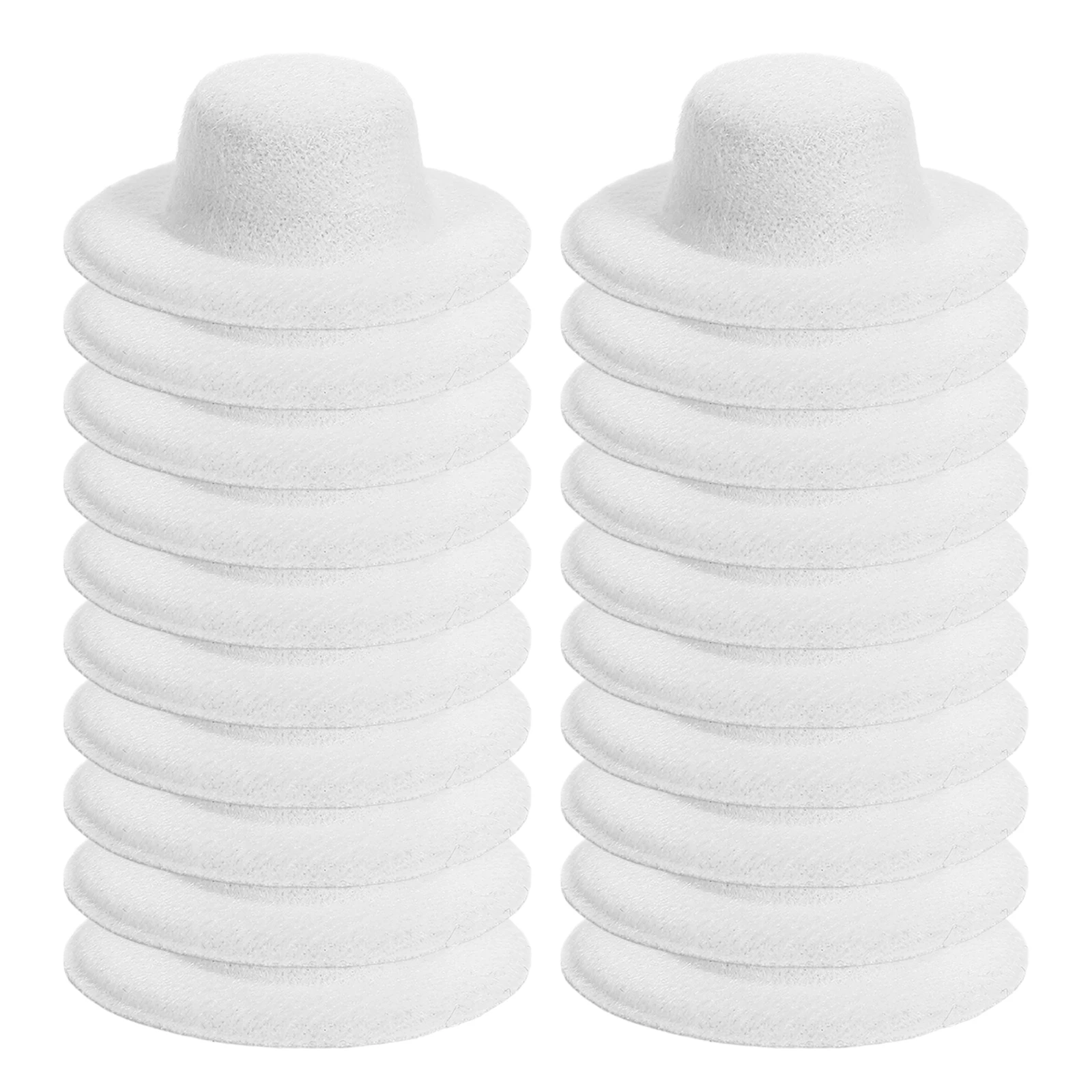 20Pcs Soft Felt Mini Hats for Crafts DIY Christmas Party Decorations Tiny Top Hat Accessories Mini Hats Soft Top Hat