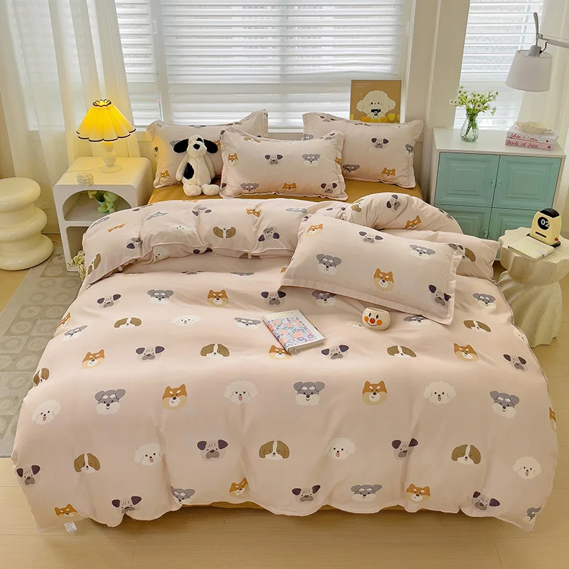 

4-piece bedding set comforter set Soft and comfortable for be suited to four seasons Suitable for the room dormitory