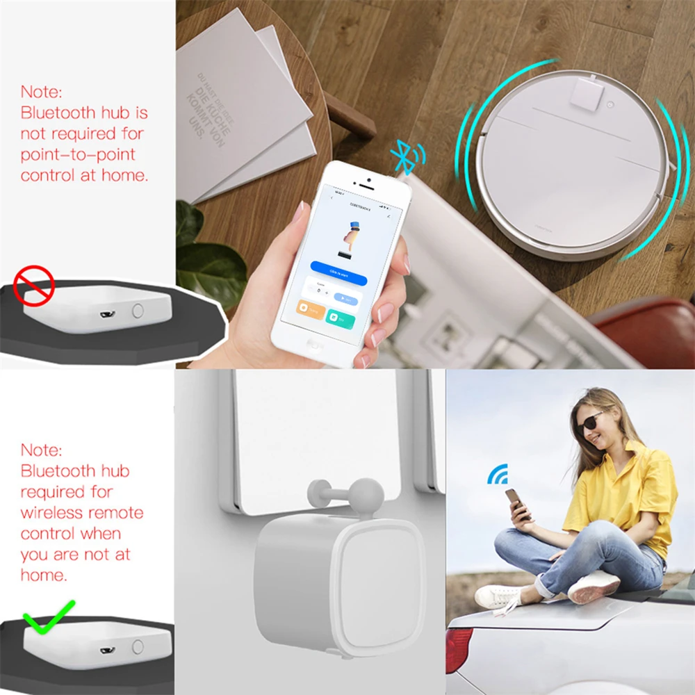 Robot de doigt compatible Bluetooth Tuya, interrupteur intelligent, bouton poussoir, minuterie, télécommande, application, commande vocale pour Alexa, Google Home