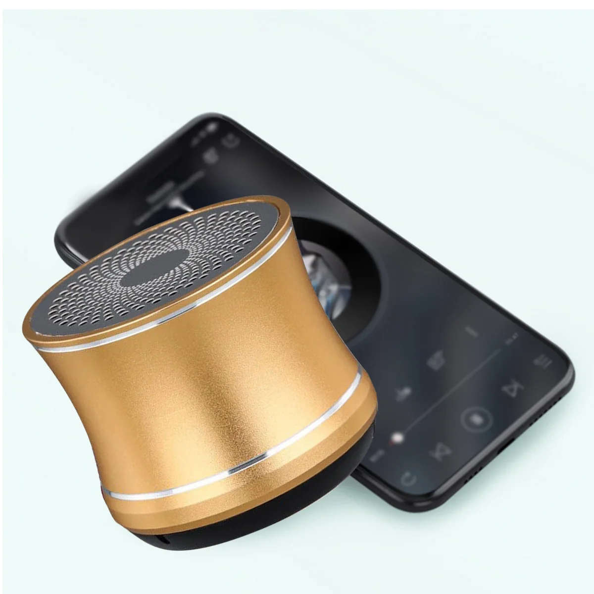 Plug-in Gold Speaker Design Bluetooth Speaker Mini Subwoofer Portable Outdoor Bluetooth Speaker Factory Wholesale Speaker