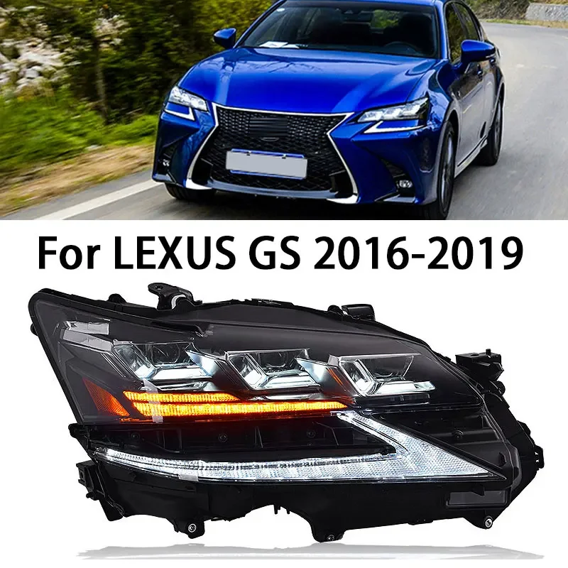 

Car LED Lights For Lexus GS GS250 LED Headlight 2016-2019 Headlights GS350 DRL Turn Signal High Beam Angel Eye Projector Lens