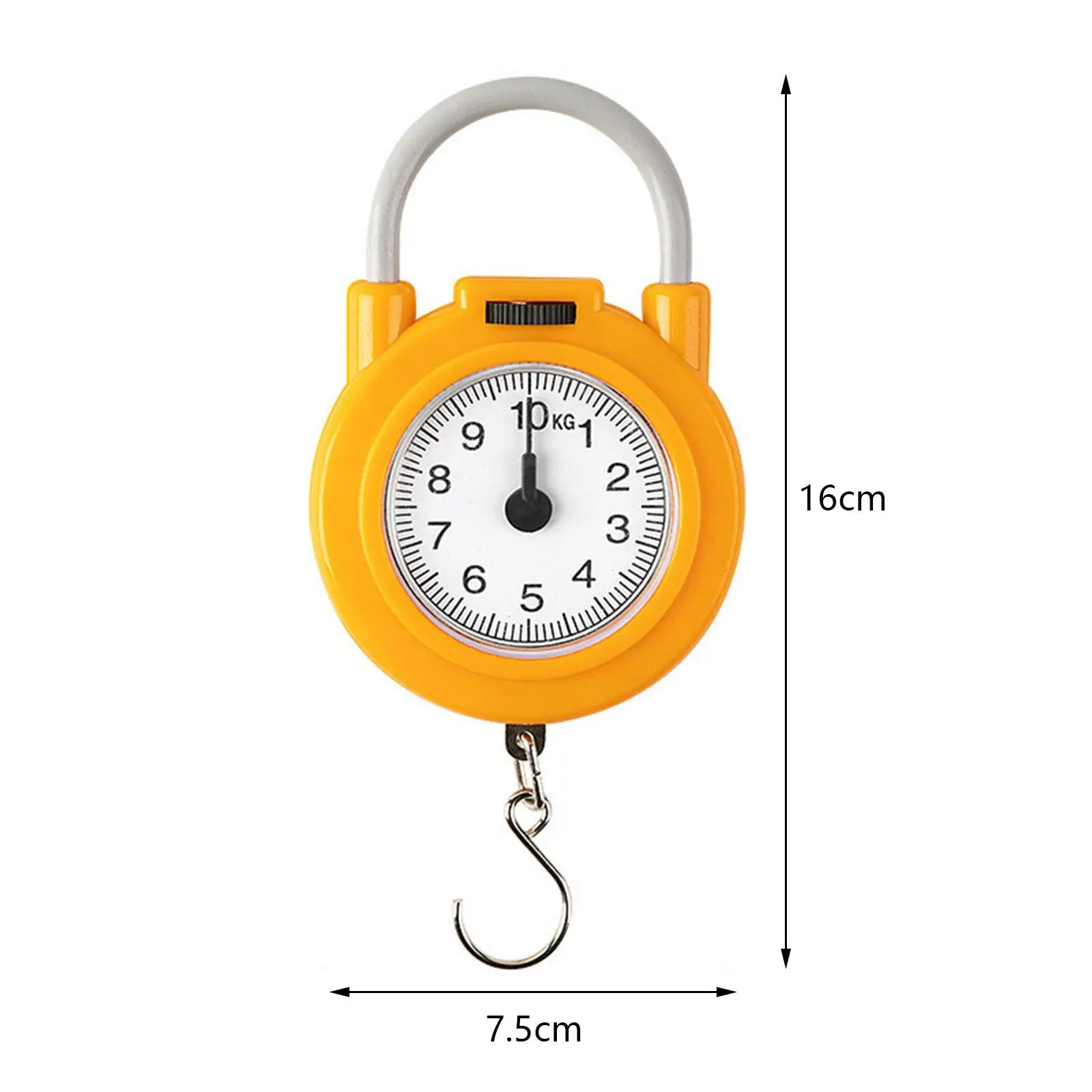 ميزان معلق 10 كجم مقياس وزن زنبركي خفيف الوزن ميزان خطاف زنبركي #6