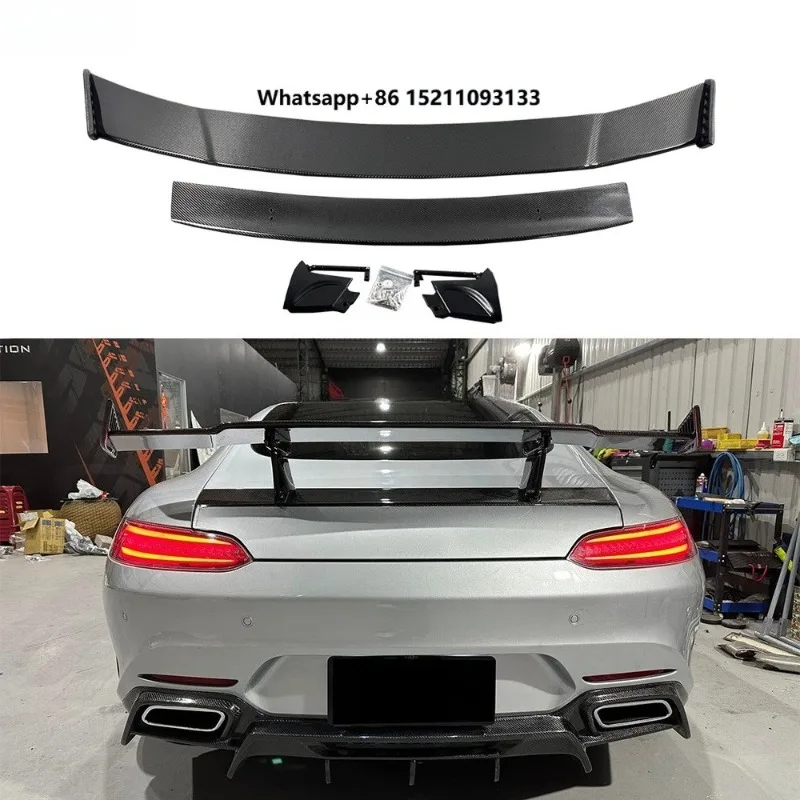 RZ Style Carbon Fiber Tail Spoiler for AMG GT GTS Trunk Rear Wing Bodykit 15-19