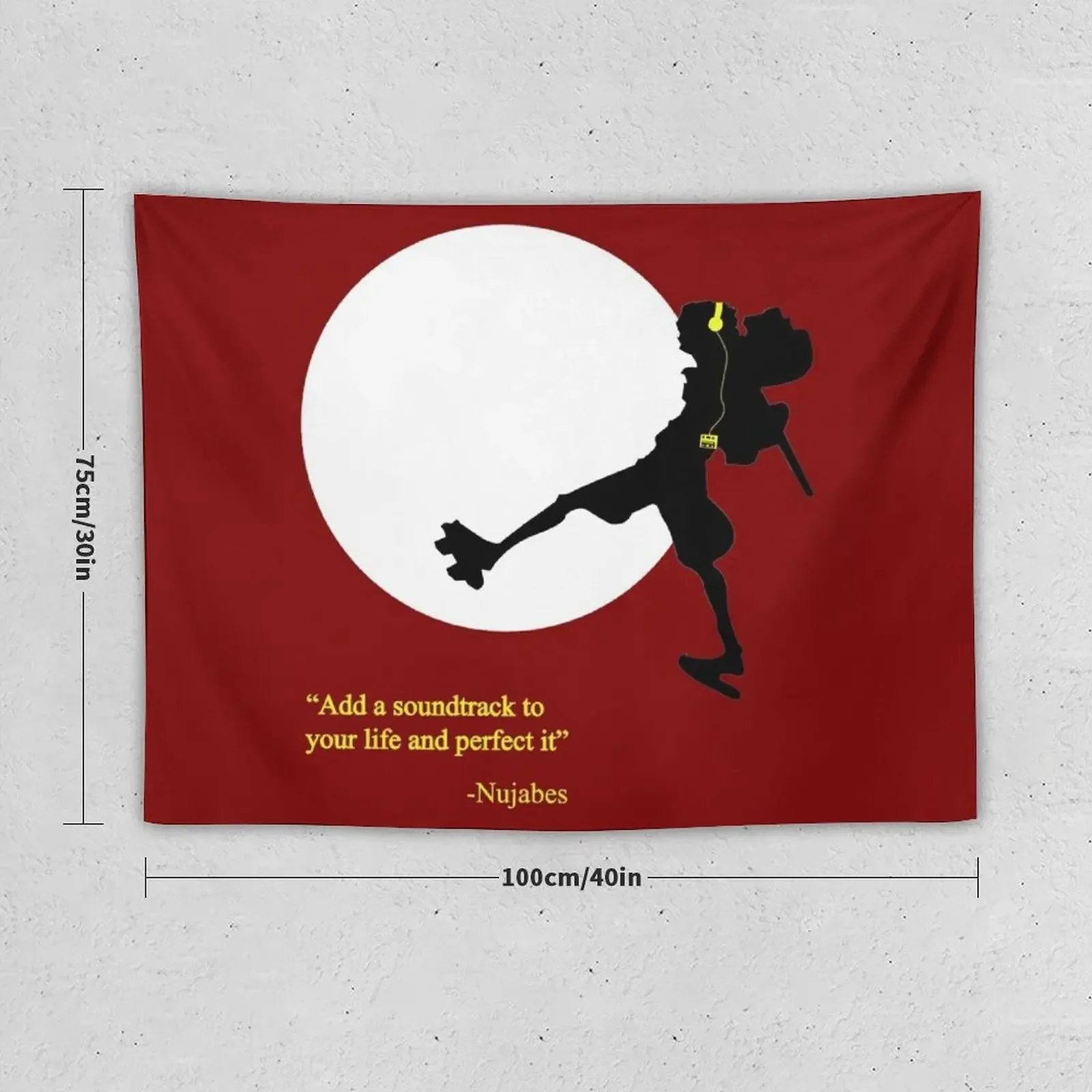 Samurai Champloo -Nujabes Tapestry Decoration Aesthetic Bedroom Organization And Decoration Aesthetic Room Decors Tapestry