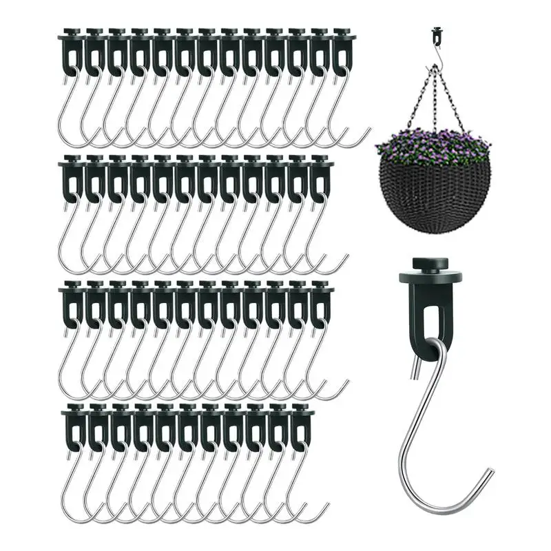 

Greenhouse Hooks Hanger S-Shaped Hooks For Greenhouse Robust Plants Hanger With Easy Fix Clip For Secure Support