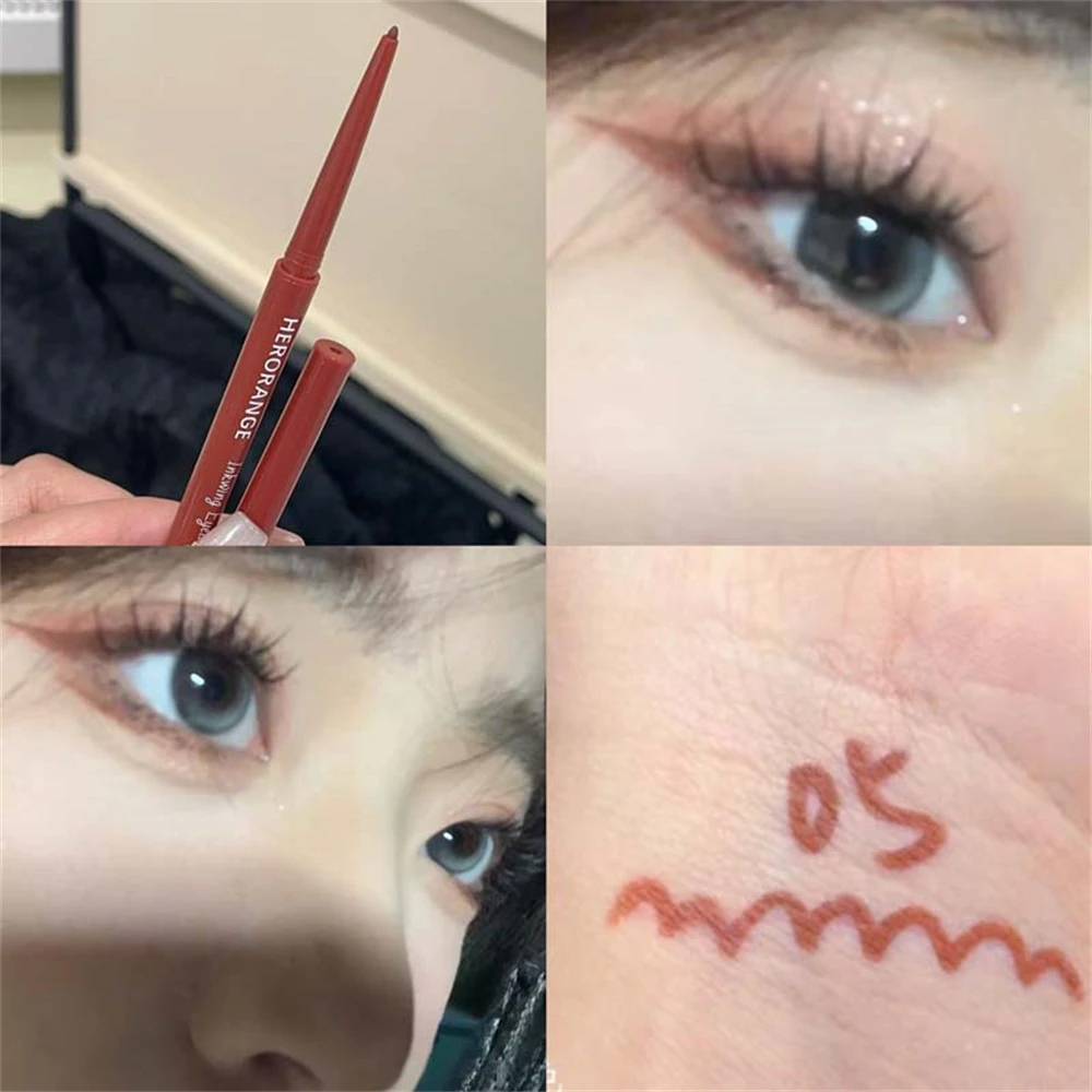 12 Farben Ultrafeiner Gel-Eyeliner-Stift, Wasserfester, Verschmierfester, Langanhaltender Augenkonturenstift, Sanft Gleitender Cremiger Augenstift für Make-up
