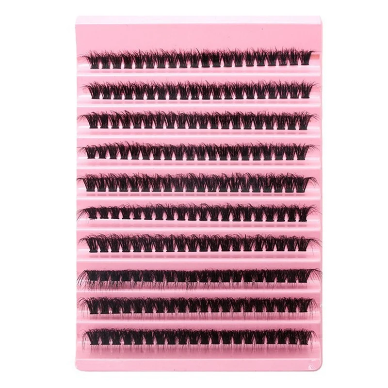 200pcs Diy Lash Extension Kit 10Rows Cluster Eyelash Individual Lashes Kit Cluster Lashes Makeup Tools Faux Cils