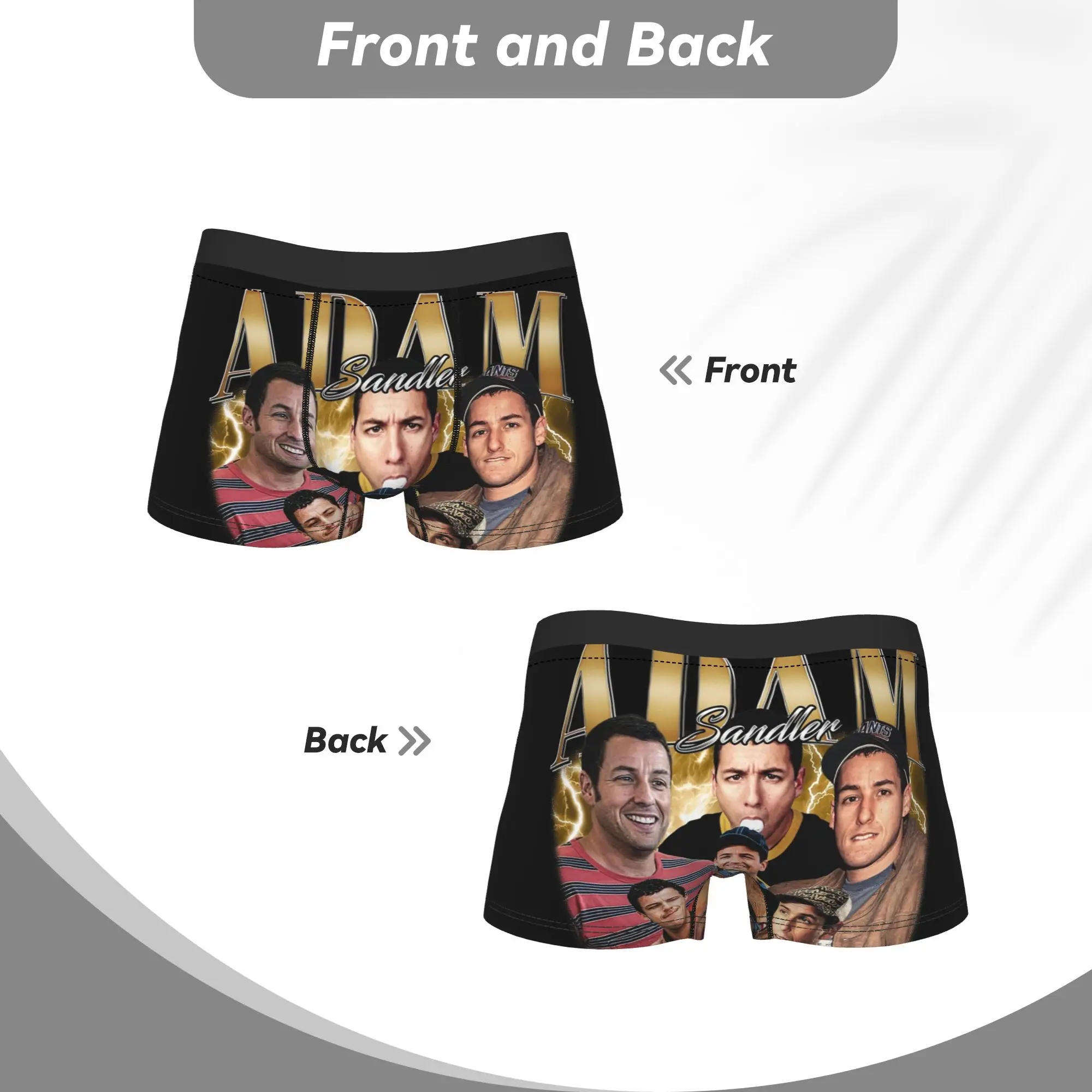 Happy Gilmore Movie Boxer ملابس داخلية قصيرة عالية الجودة رجل مثير لينة Boxershorts نمط سراويل داخلية كبيرة الحجم