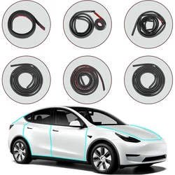 for Tesla Model Y Model 3 Highland Door Rubber Seal Soundproof Weather Stripping Trim Wind Noise Reduction Kit Accessories