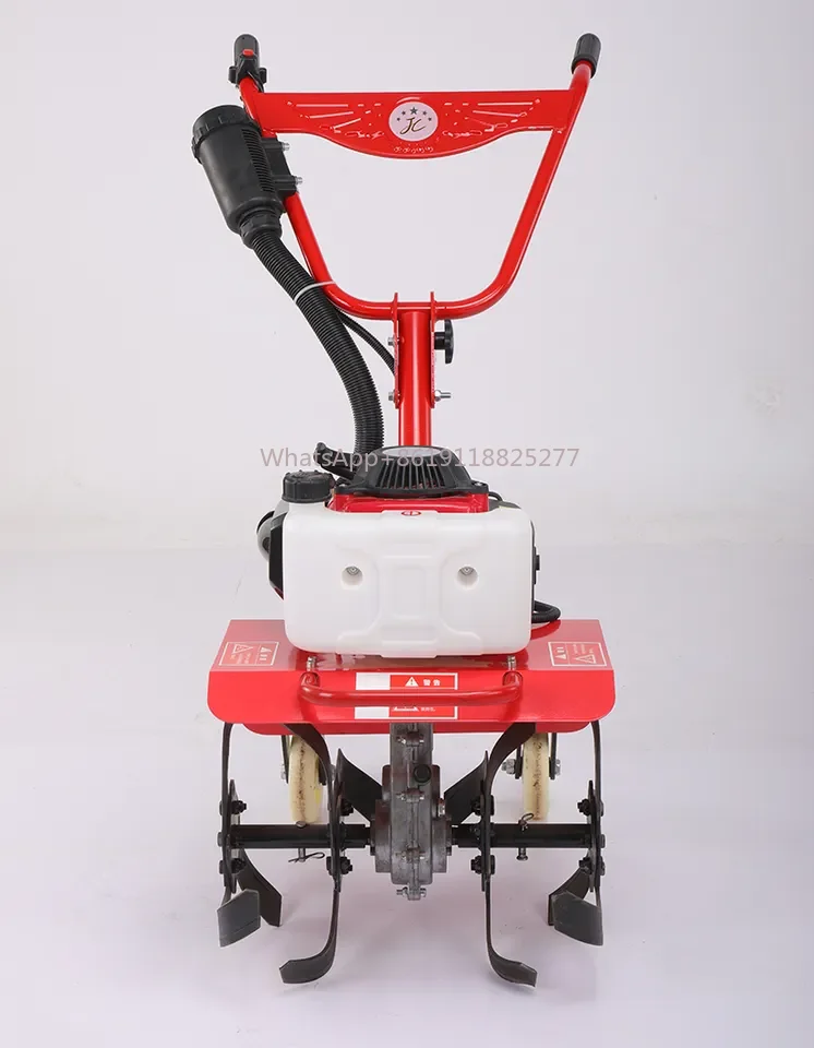 Taizhou JC Mini gasoline power agriculture power petrol small blade cultivator tiller four stroke micro tiller