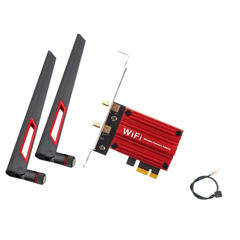 AT82-Wifi 5 PCI-E Wireless 8265AC Network Card Adapter 2.4G/ 5G Dual Band 8265AC Wireless PCI-E Card For Desktop PC