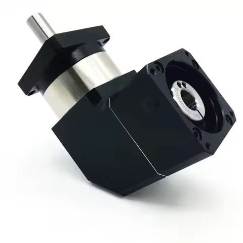 90 Degree Right Angled Planetary Gear Reducer for Nema 23 34 Stepper Motor 60 80 90 110 130 mm Flange Servo Motor Speed Reducer