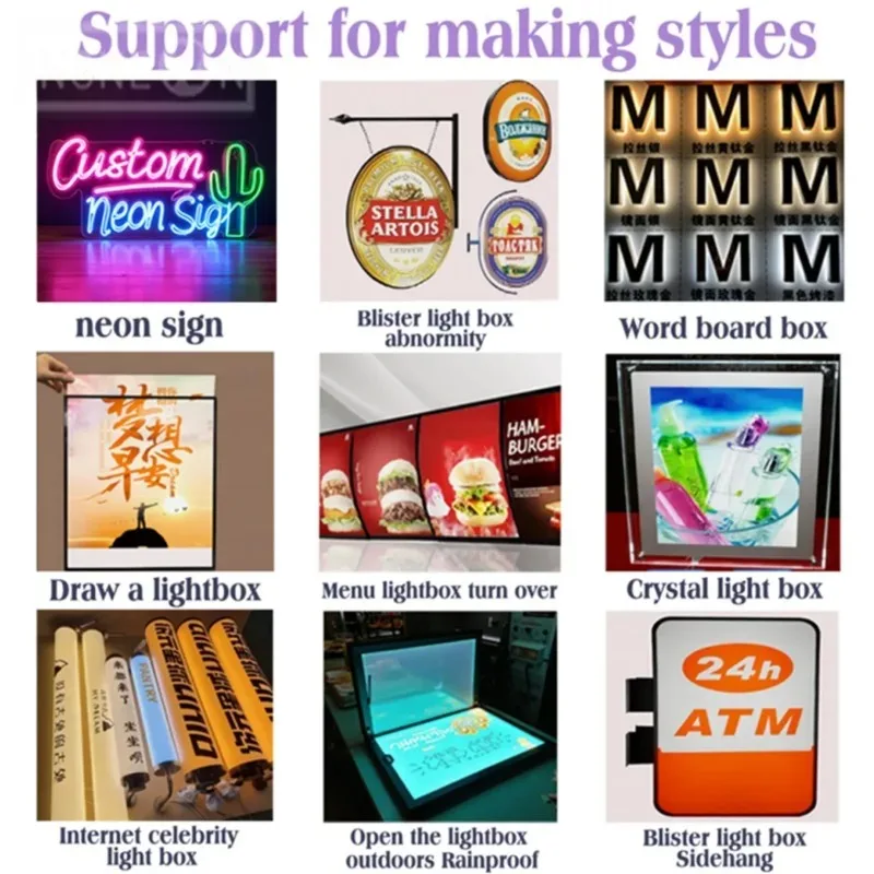 Custom 3D Logo Backlight Sign Glow Lightbox Business Storefront Signs with LED Lighting Text on Signage Logo Display