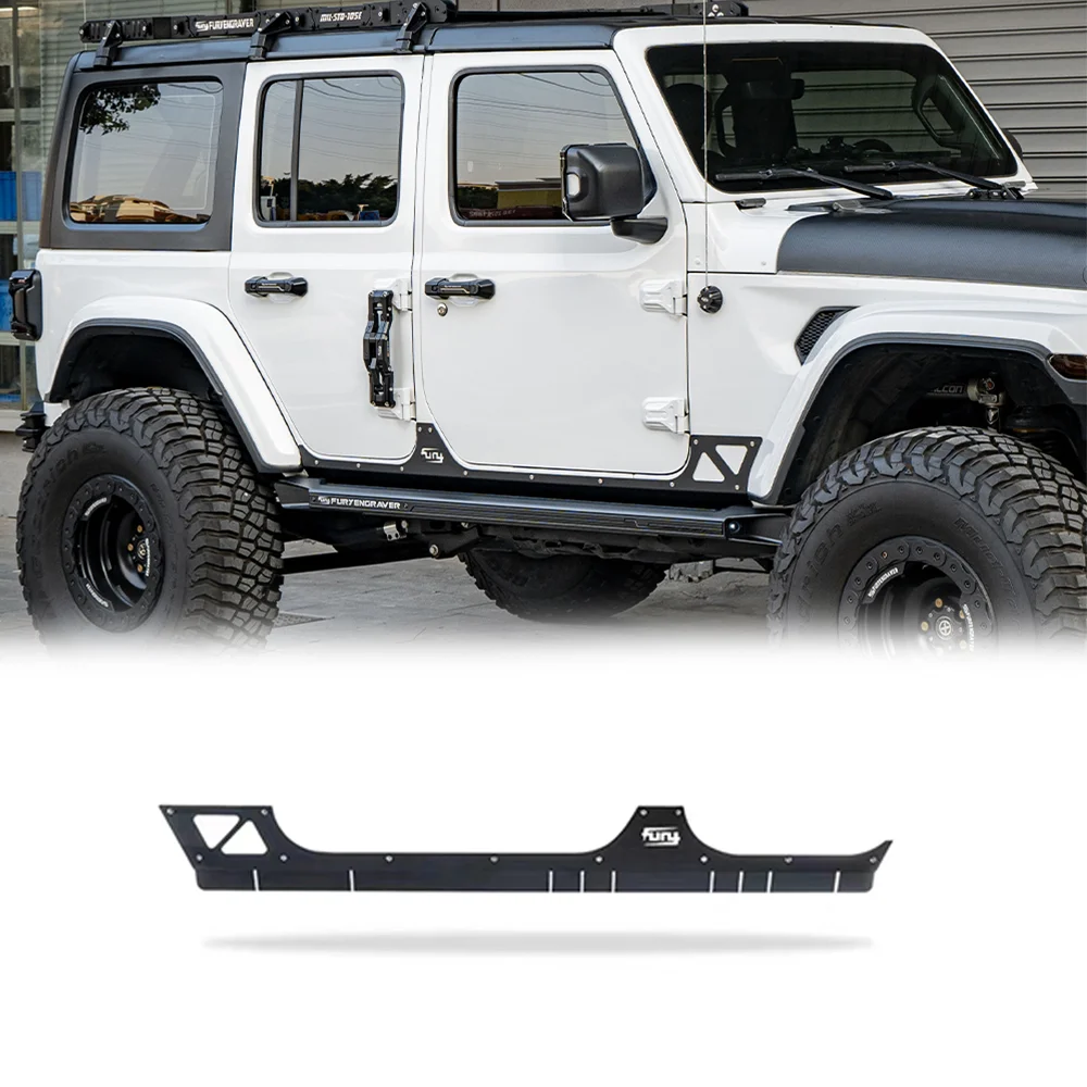 

Аксессуары Fury 2007-2017 Алюминиевая боковая юбка для Jeep Wrangler JK