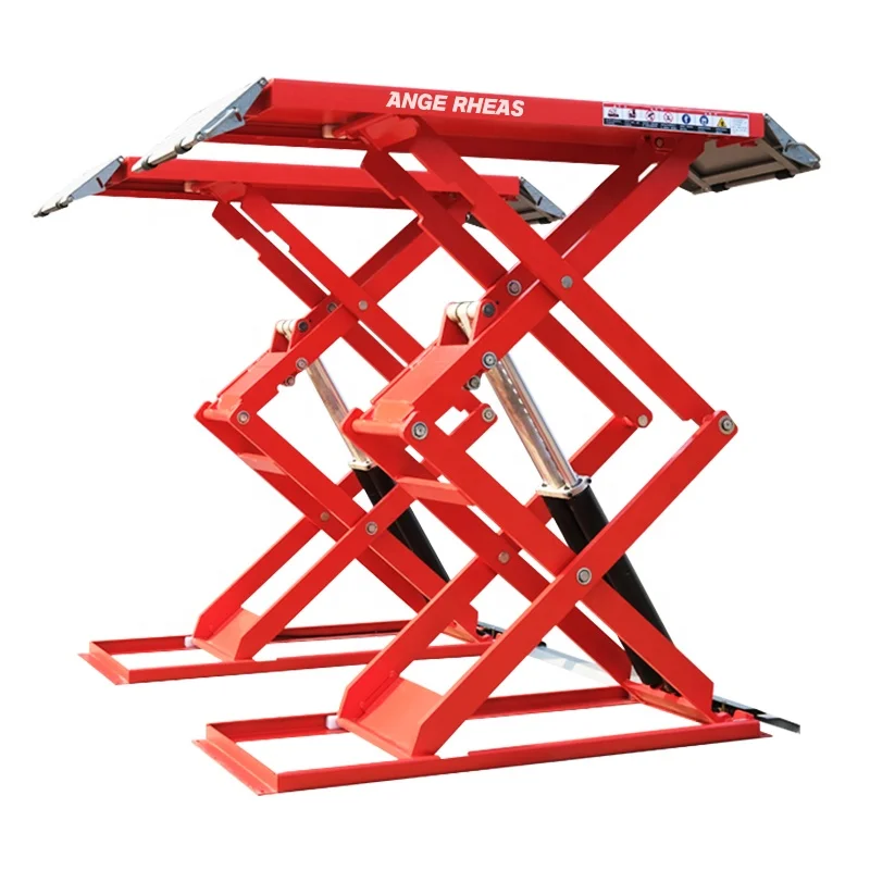 Low Profile Scissor Car Lift , Surface Mounting For Workshop Use Hot Sale 3.5T Car Scissor Lift