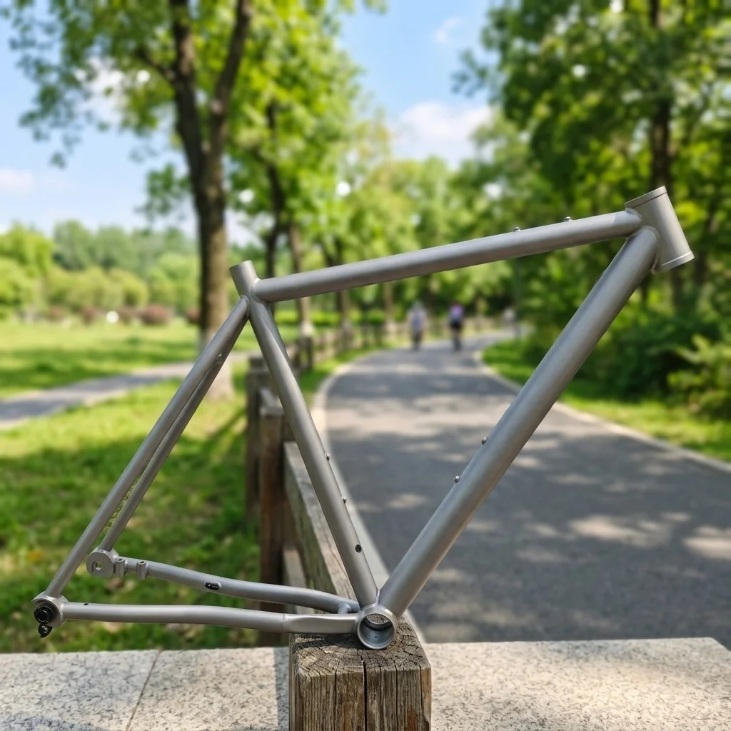 50mm Tire Titanium Gravel Bike Frame