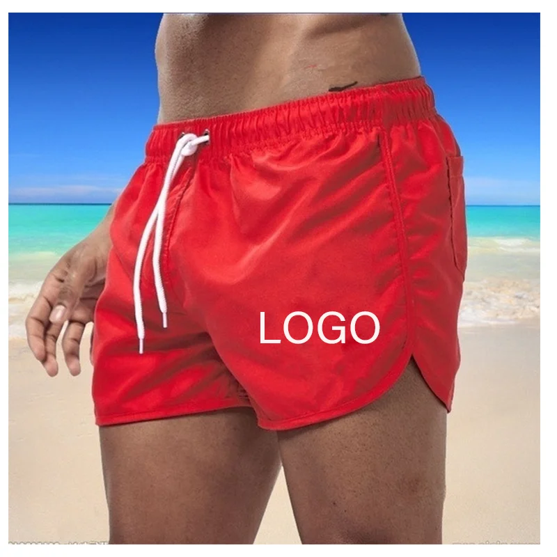 

Custom LOGO Summer New men's fitness beach shorts men's summer gym exercise breathable sportswear jogging beach shorts Custom