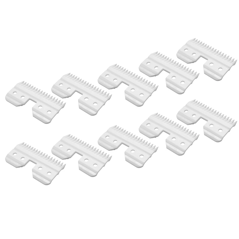 10Pcs/Lot Replaceable Ceramic 18 Teeth Pet Ceramic Clipper Cutting Blade for Oster A5 Series