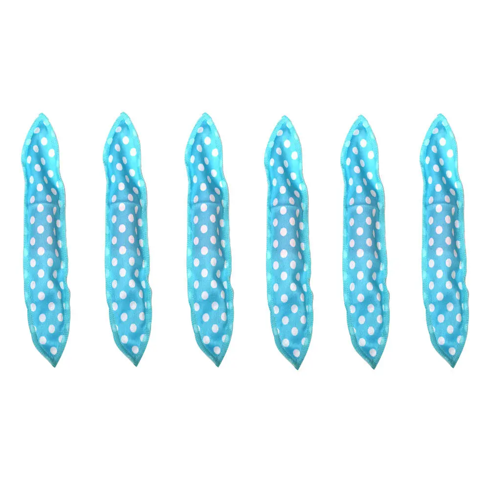

6Pcs Hair Roller Sponge Curlers Blue DIY Hairdressing Curler Lightweight Self Grip Hair Curling Tools for Women Beauty Styling