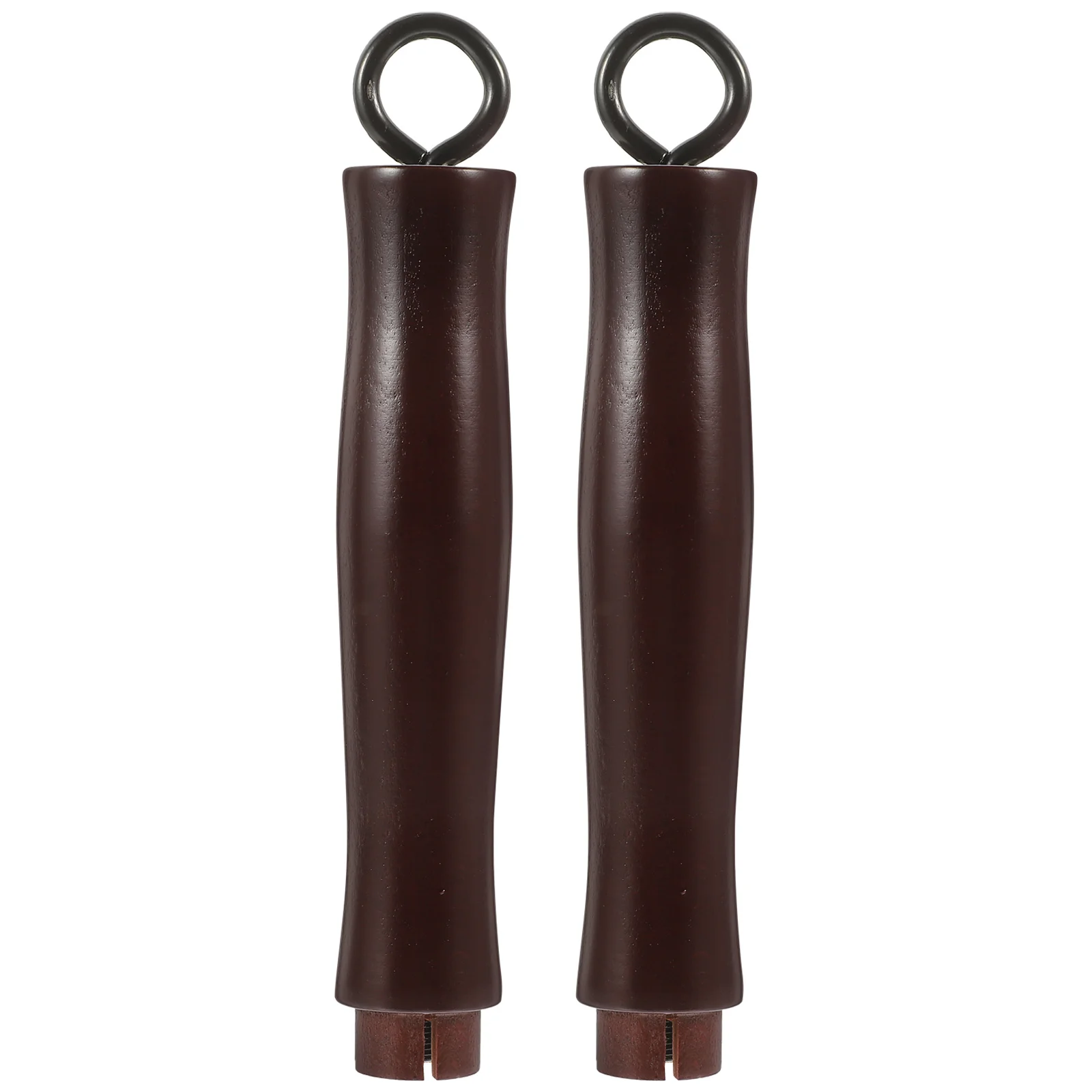 

2Pcs Wooden Pot Handle Antiscald Ergonomic Design Stainless Steel Universal Pan Grip Replacement Pot Handle