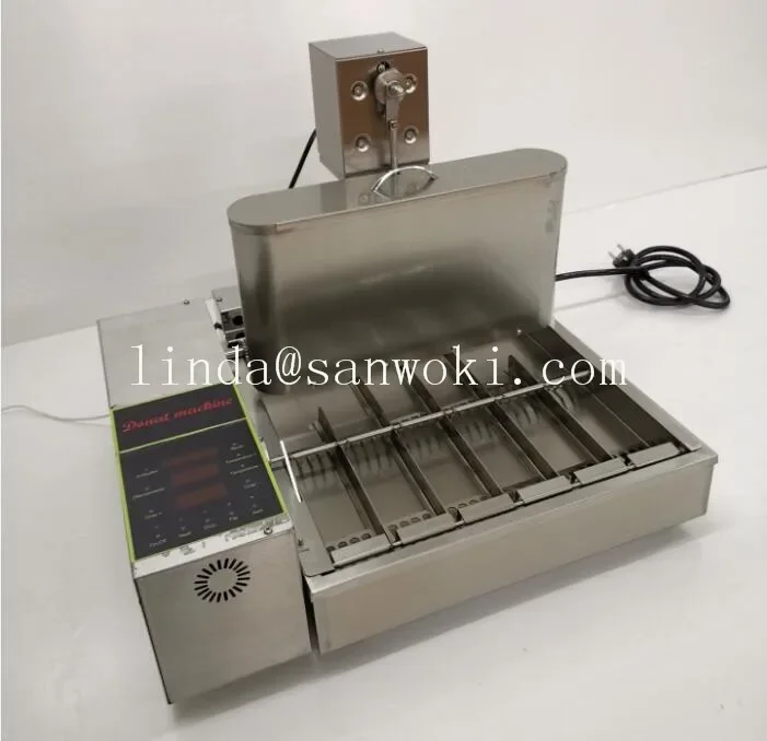 electric doughnut machine Digital 6 rows mini doghtnut frying automatic donut forming machine donut maker machine