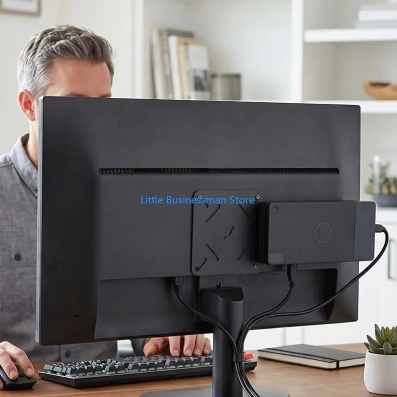Metall-VESA-Dock-Halterung für WD19 WD22TB4, Display-Rückwand oder Wandmontage mit Hardware-Kit für die Kabelführung – Detail 3
