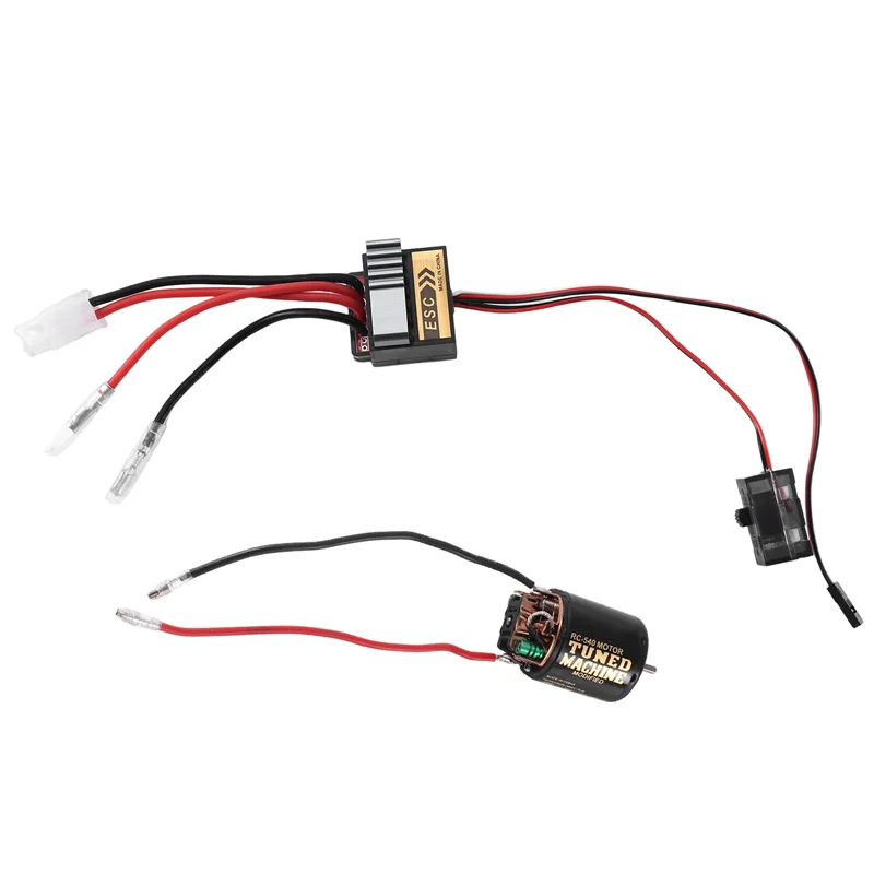 

A63T-320A ESC + матовый двигатель 540 для осевого радиоуправляемого автомобиля 1/10 SCX10 Traxxas TRX4 D90 HSP Tamiya Redcat