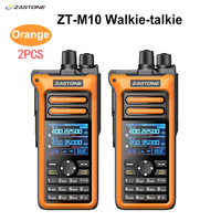 2PCS ZASTONE M10 10W Walkie Talkie Ham Amateur 2 Way Radio AM Air Aviation Band High Power Walkie-Talkie CTCSS FM Radio