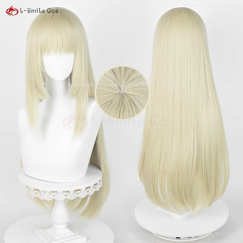 

High Quality Anime Ymir Cosplay Wig 70cm Long Light Golden Anime Cosplay Wigs Heat Resistant Synthetic Hair Halloween Party Wigs