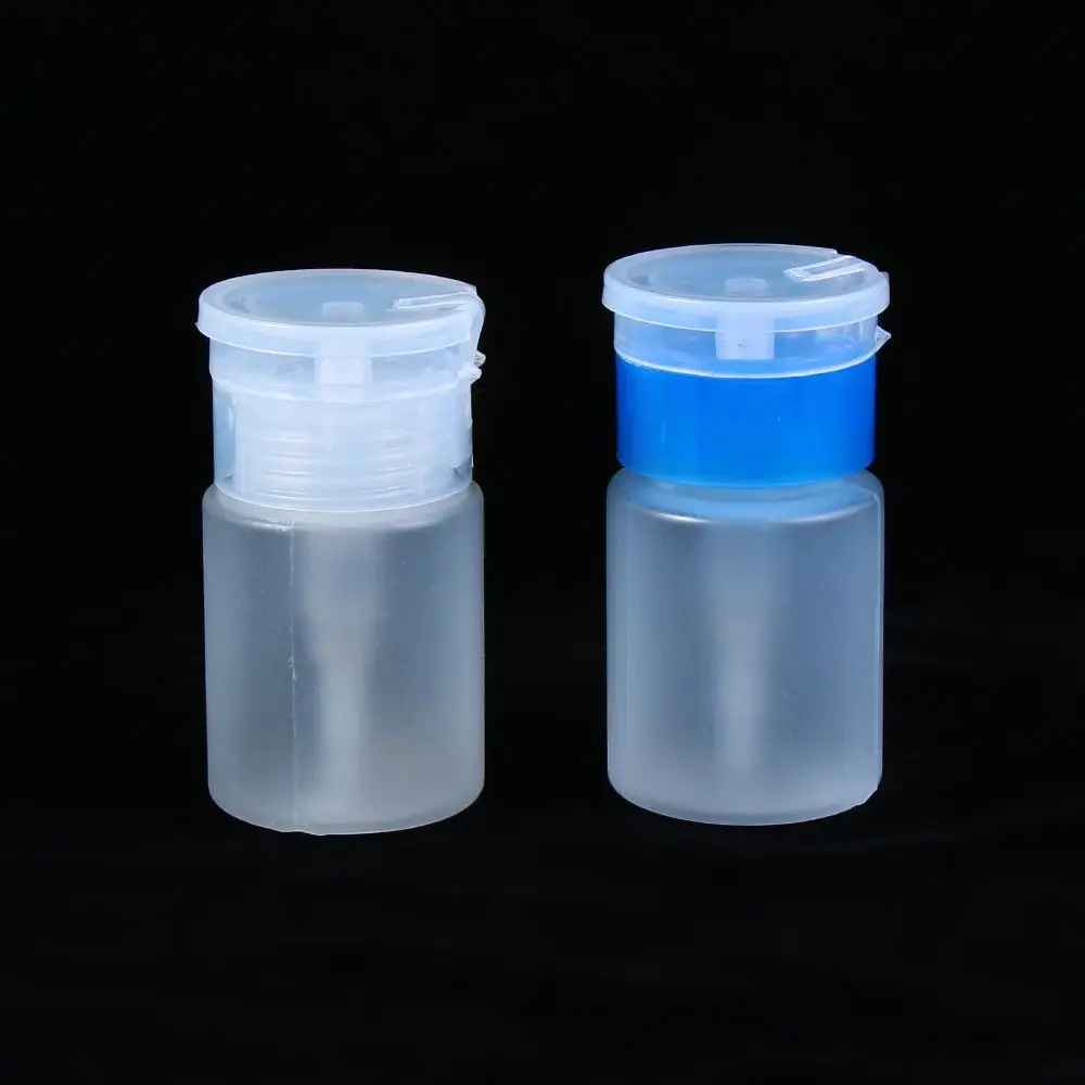 60 مللي مسمار الفن مضخة صغيرة موزع زجاجة فارغة الاكريليك هلام مزيل طلاء الأظافر الأنظف السائل تخزين الحاويات زجاجة ضغط صغيرة #2