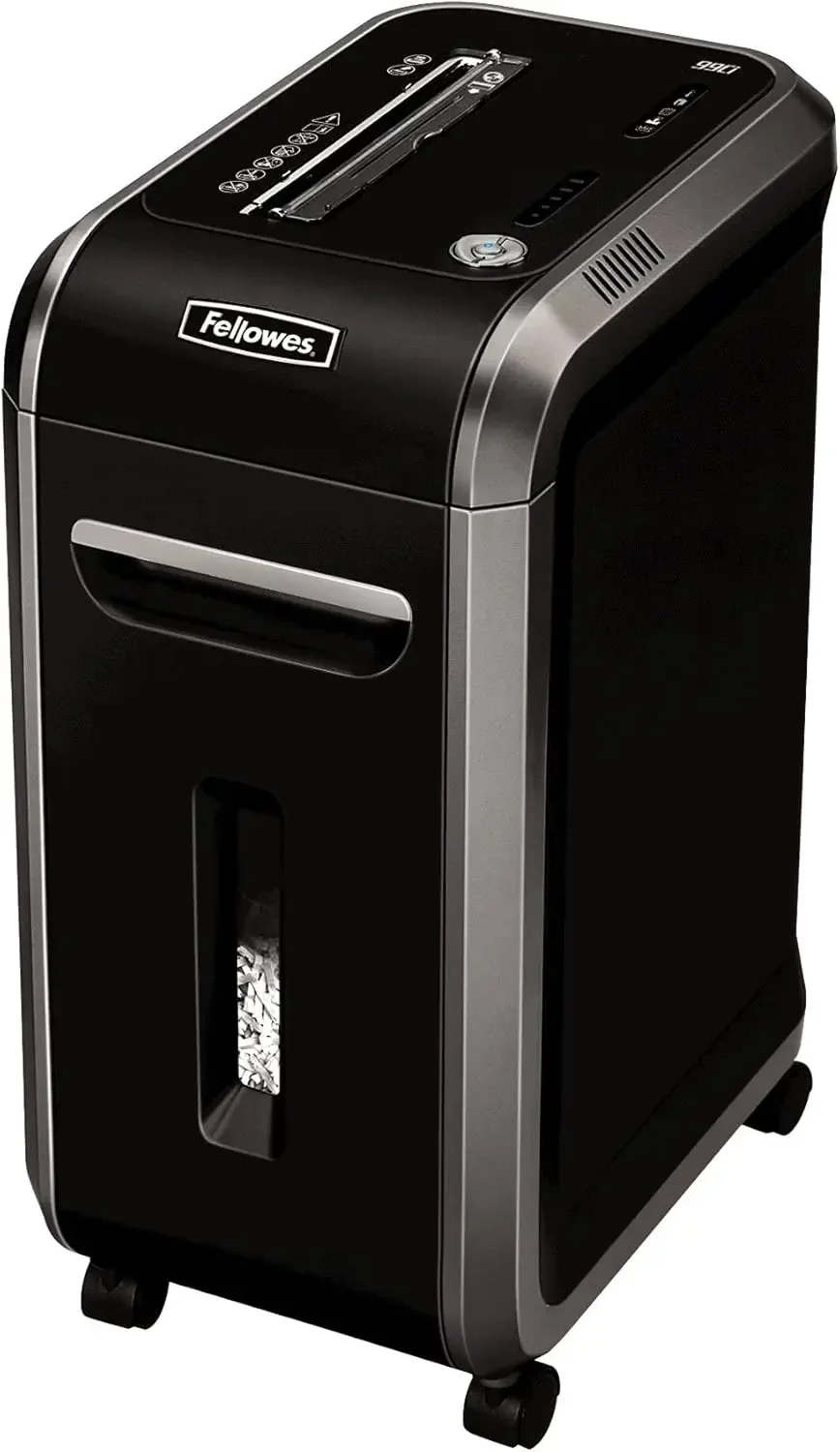 Powershred 99Ci 18-Sheet 100% Jam-Proof Heavy Duty Crosscut Paper Shredder Machine for Office and Home, Black/Gray 322